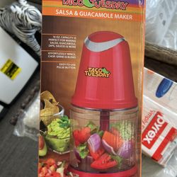 Taco Tuesday TTCHP2RD 2-Cup Capacity 2-Speed Chopper with Stainless Steel Blades