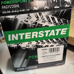 Interstate Motorcycle Battery 