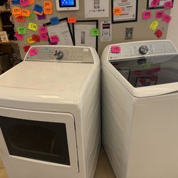 Ge profile top load washer and gas dryer