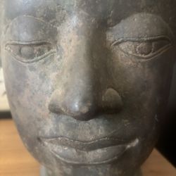 Bronze Cast Buddha Head. 