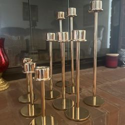 Gold Candle Stick Holders 