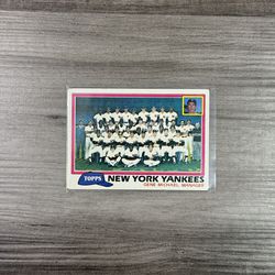 New York Yankees Baseball Card
