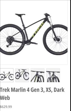 Trek Marlin 4 Gen 3,  XS, Dark Web