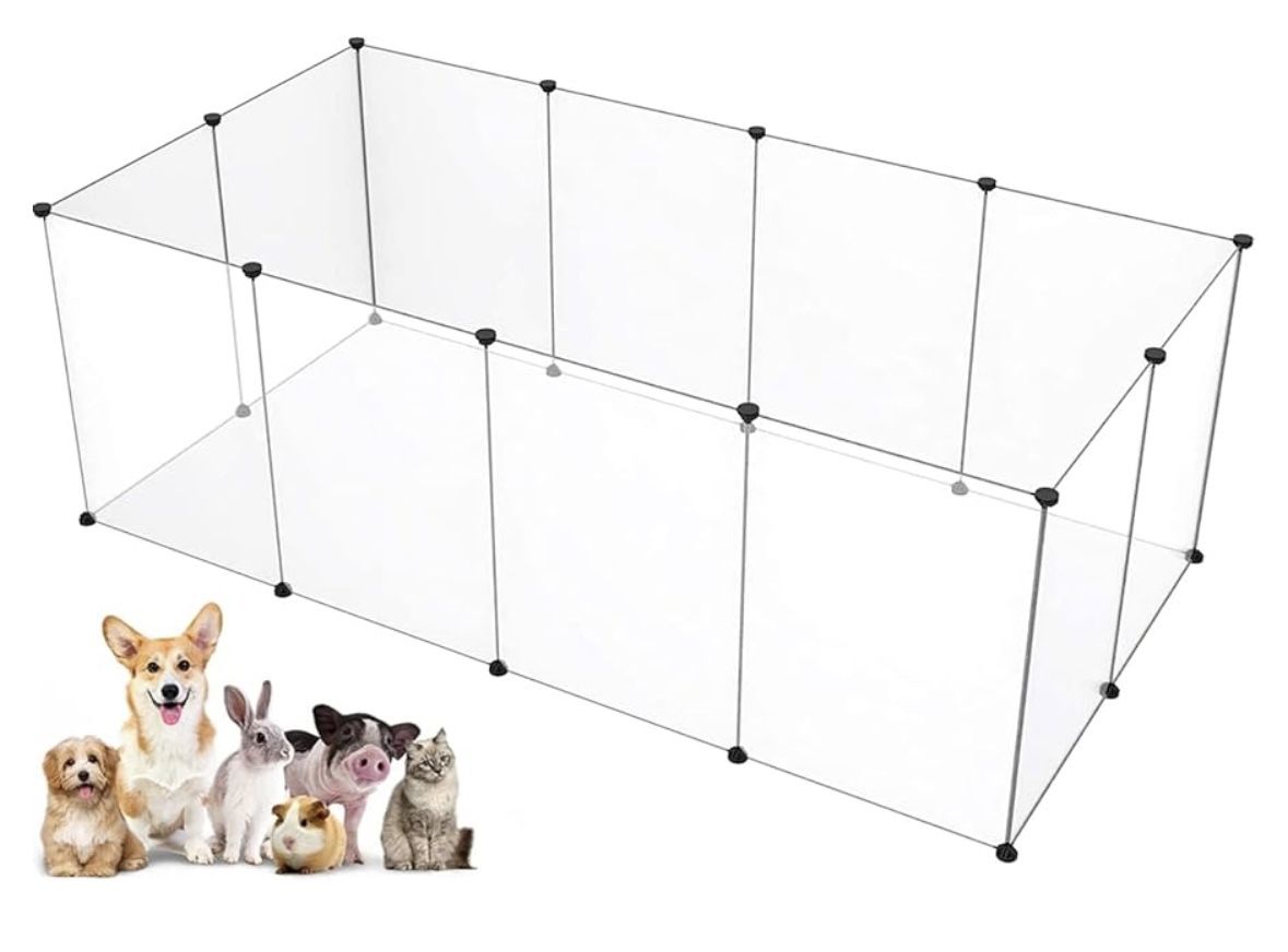 Transparent Pet Playpen 