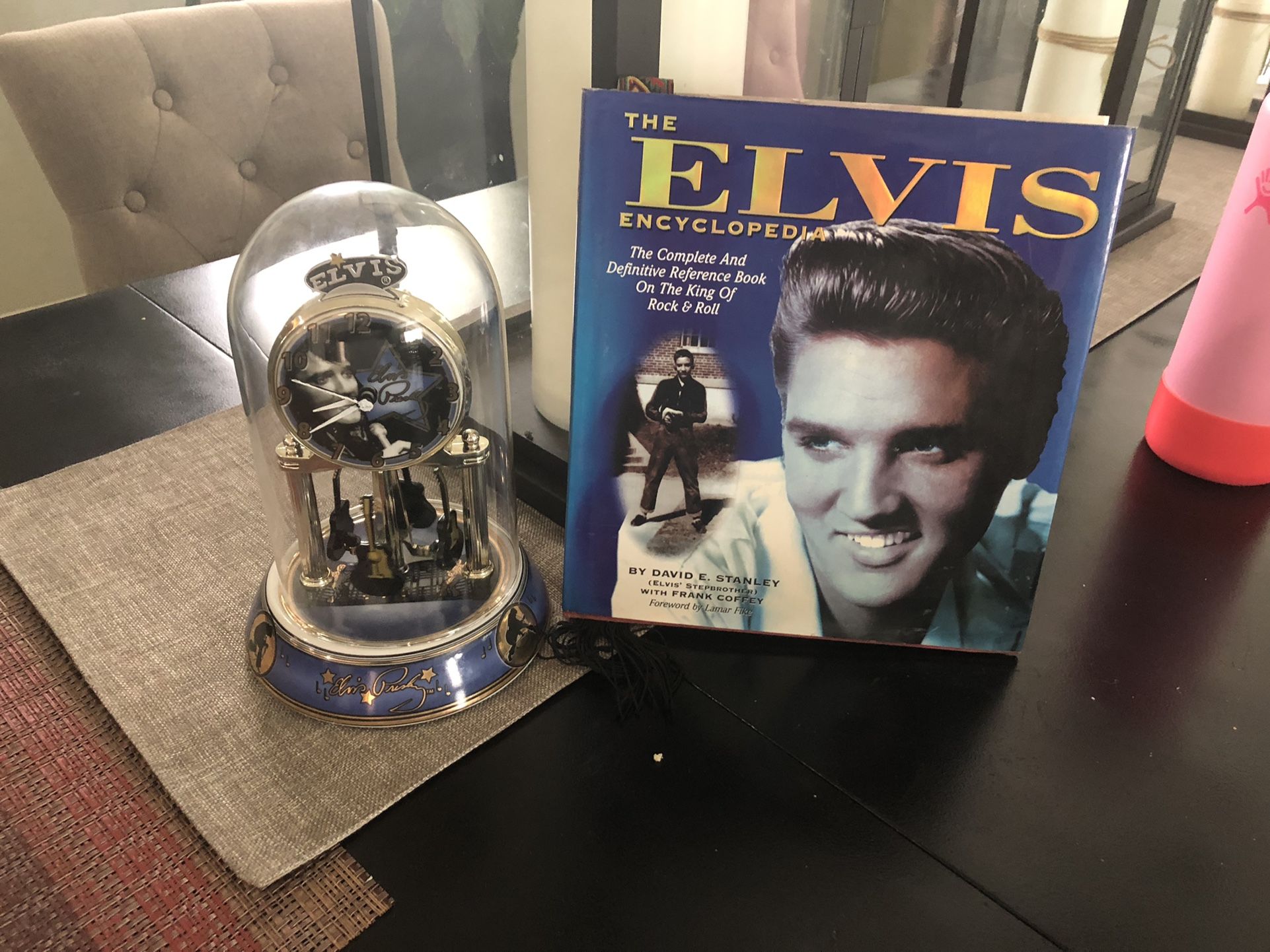 Elvis Book And Moving Clock 