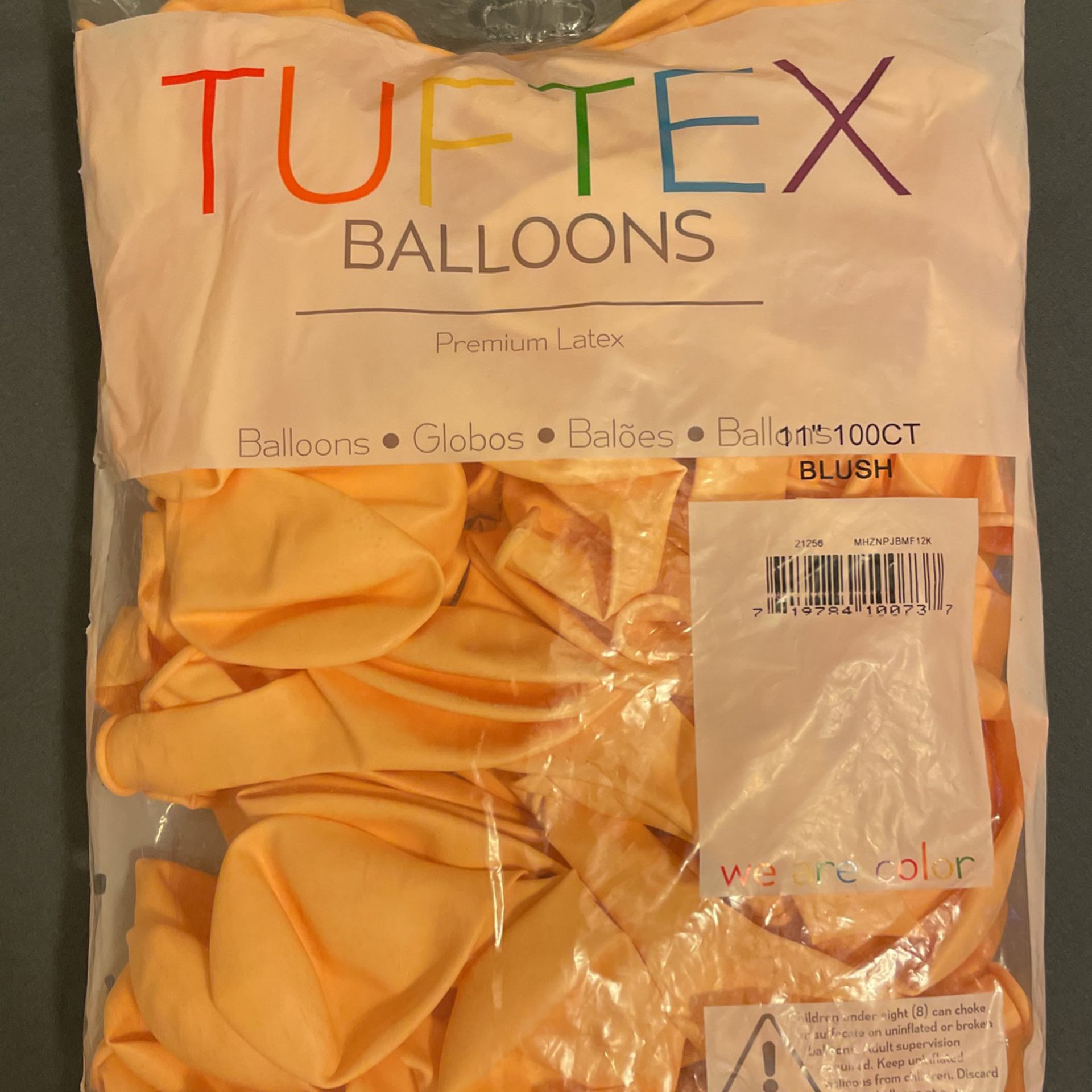 TUFTEX - Balloons, 11” Blush (Peachy Color)
