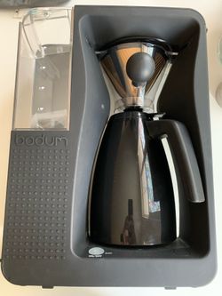 Bodum Bistro B. Over Automatic Pour Electric Coffeemaker, 1.2-Liter, Black RARE