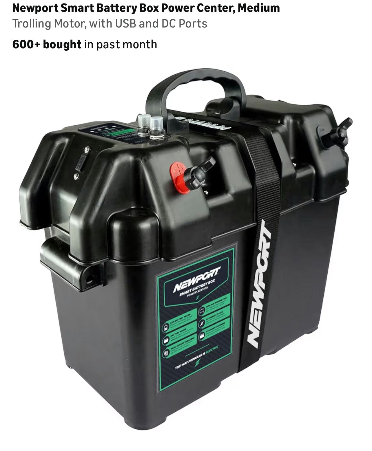 Newport Smart Battery Box For Trolling Motor Boat