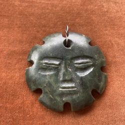 Jade, Sungod pendant from Ecuador