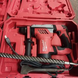 MILWAUKEE HAMMER ROTARY DRILL SDS PLUS WITH 2 BITS 