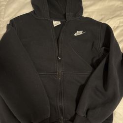 Youth Large Nike Zip Up Hoodie Black