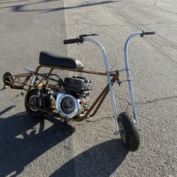 Mini Bike 212 Wheelie Bar Chrome J Bars 