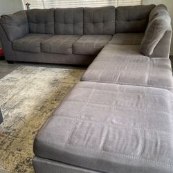 Gray L-Sectional Couch