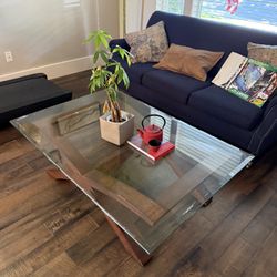 Living Room Glass Coffee Table 