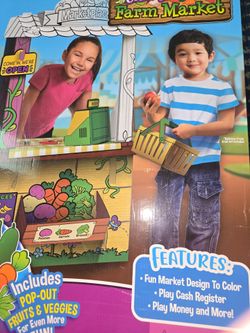 Color your own cardboard market place