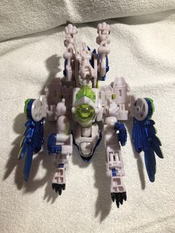 Vintage 1999 hasbro transformers beast wars transmetals 2 tigerhawk incomplete