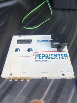 Epicenter. White. Remote Knob. ACR1. Epicentro Audio control For Subwoofer Amplifier. Car Speaker Sound Restoration Device. 