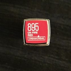 Maybelline 895 On Fire Red Color Sensational Lipstick 