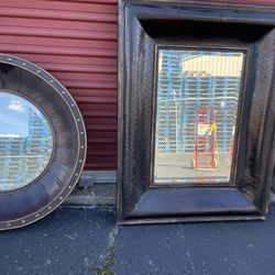 Three Hands Corp. Rectangular & Round Decorative Accent Mirrors , Large
