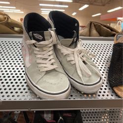 Mens Green & Pink Vans Size 8.5