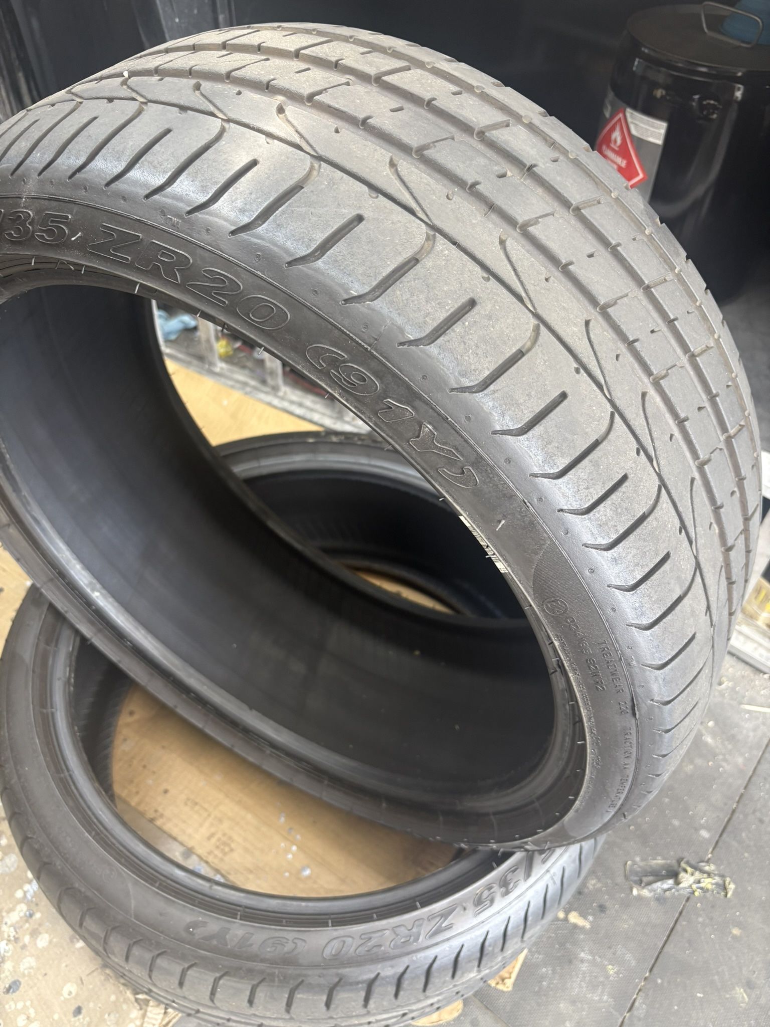 Nice Pair of 245/35/20 Pirelli Pzero Tires