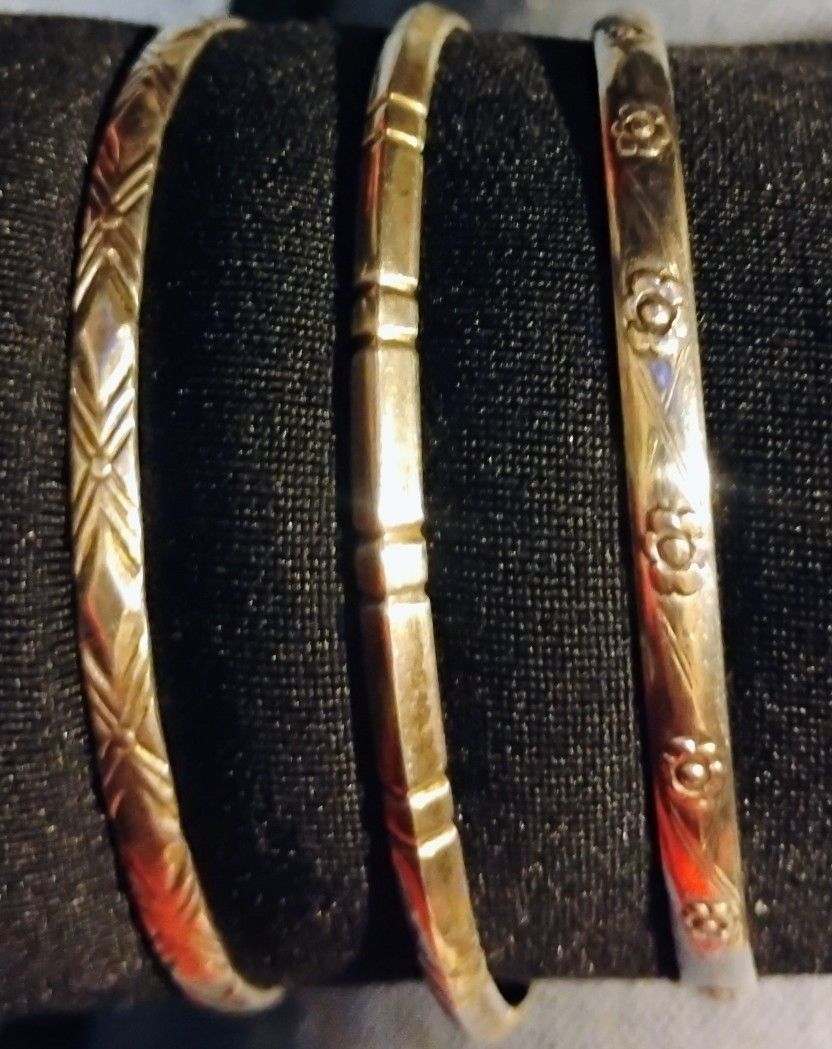 Vintage Bangles X3 925 MEXICO 