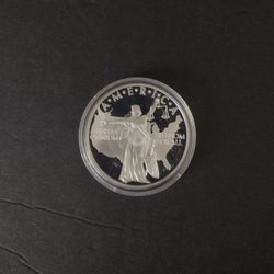 2013 US Pledge of Allegiance Silver-Plated Commemorative Coin w/ Spot Gold