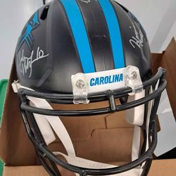 Carolina Panthers Autographed Helmet