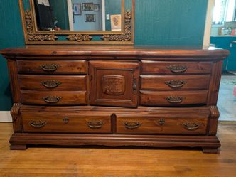 Vintage solid wood dresser
