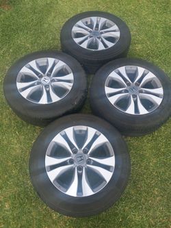 HONDA ACCORD 16" SET OF OEM RIMS AND TIRES,5X114.3 SAME AS 5X4.5 BOLT PATTERN