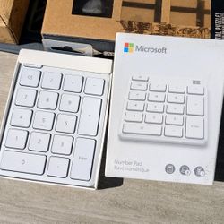 Microsoft - Full-Size Wireless Number Pad Glacier - Open Box Never Used • Computers, Tablets, & Networking, Keyboards Mice & Pointers, Consumer Electr