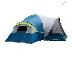 Ozark Trail 10-Person Dome Tent with Screen Porch, 3-Room Family Camping Tent