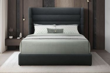 NEW Black Platform Bed (w/ Bluetooth Speaker) - Queen & King Size