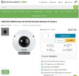 IP Camera - CNB NV21-0MHR Fusion IR Full HD Pancake Network
