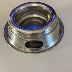 Stainless steel dog bowl