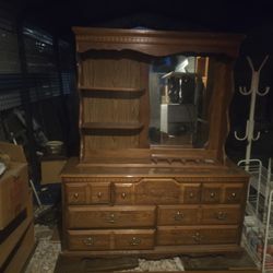 Dresser with mirror
