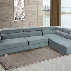 Stella Gray Sleeper Sectional
(Sofa & couch, living room)