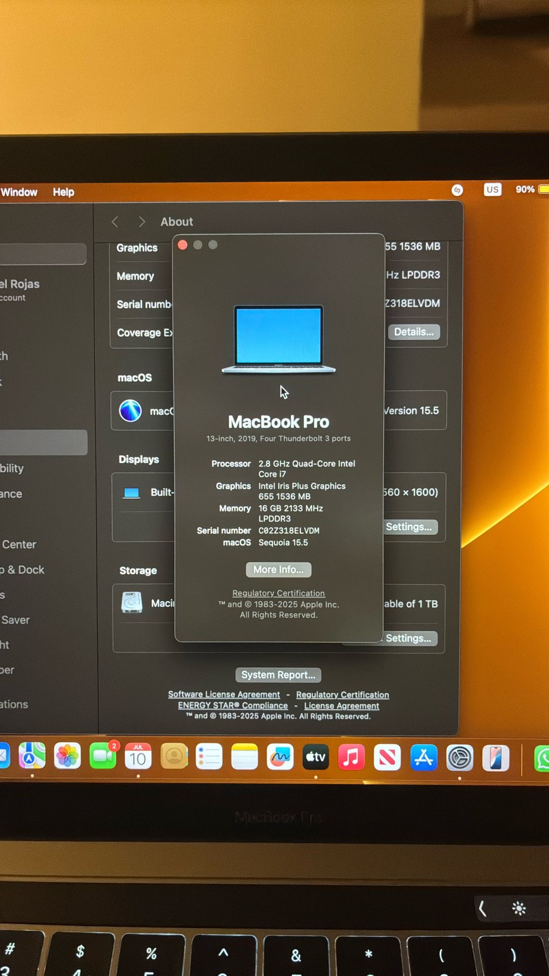 2019 MacBook Pro 13-inch