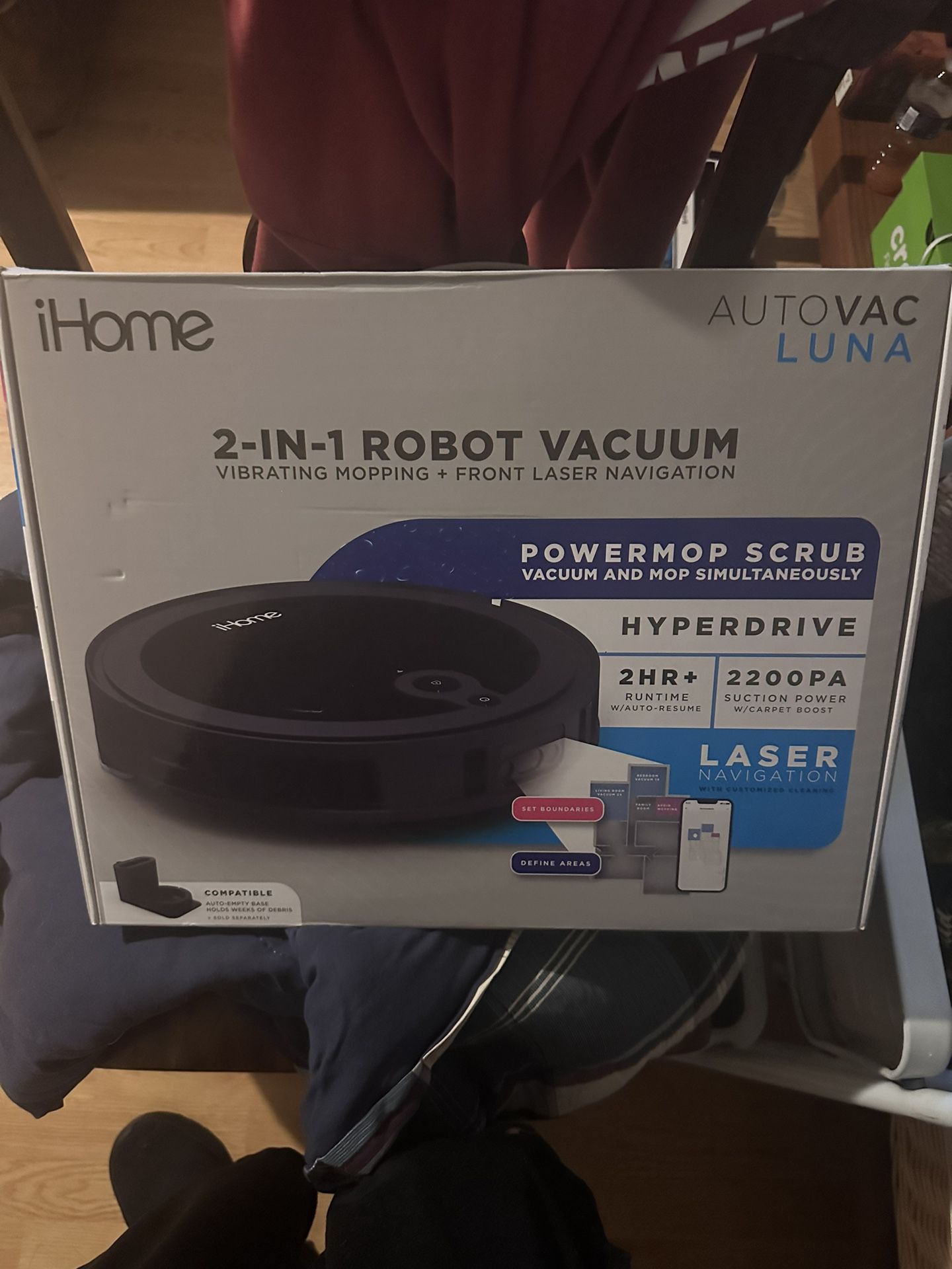 IHome Robot Vacuum + Mop