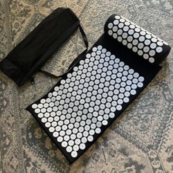 Acupressure Mat Pillow with Travel Bag