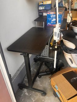 Adjustable Rolling Bedside Desk