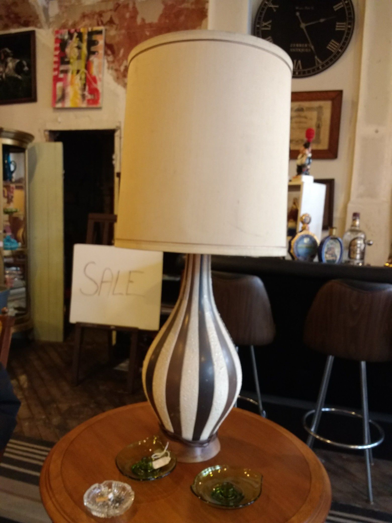 Vintage Ceramic Gourd Lamp