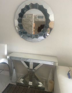 Mirror and entry console