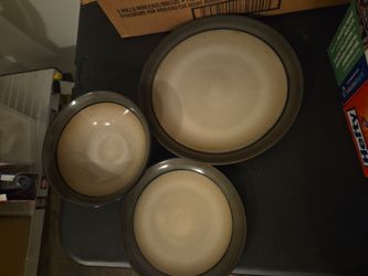 Vintage Stoneware bowls and plates