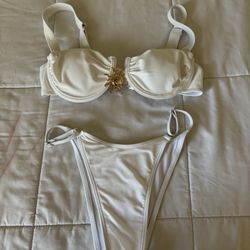 White European Style 3 Piece Bikini Set