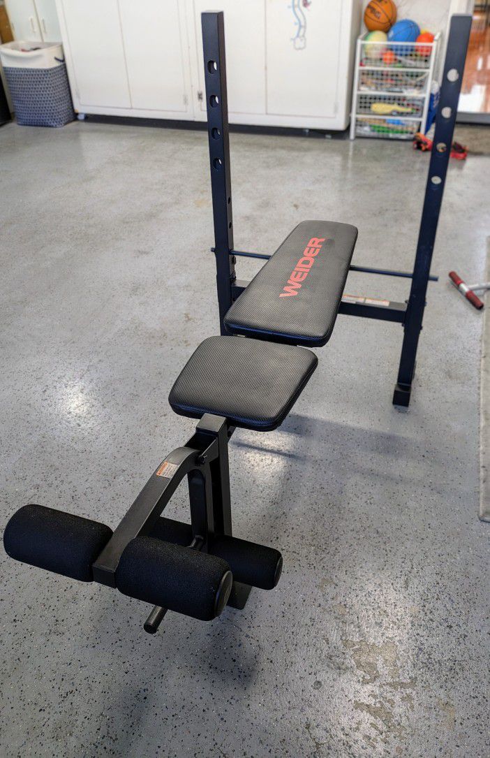 Weider Exercise Bench Compact Frame Durable Body