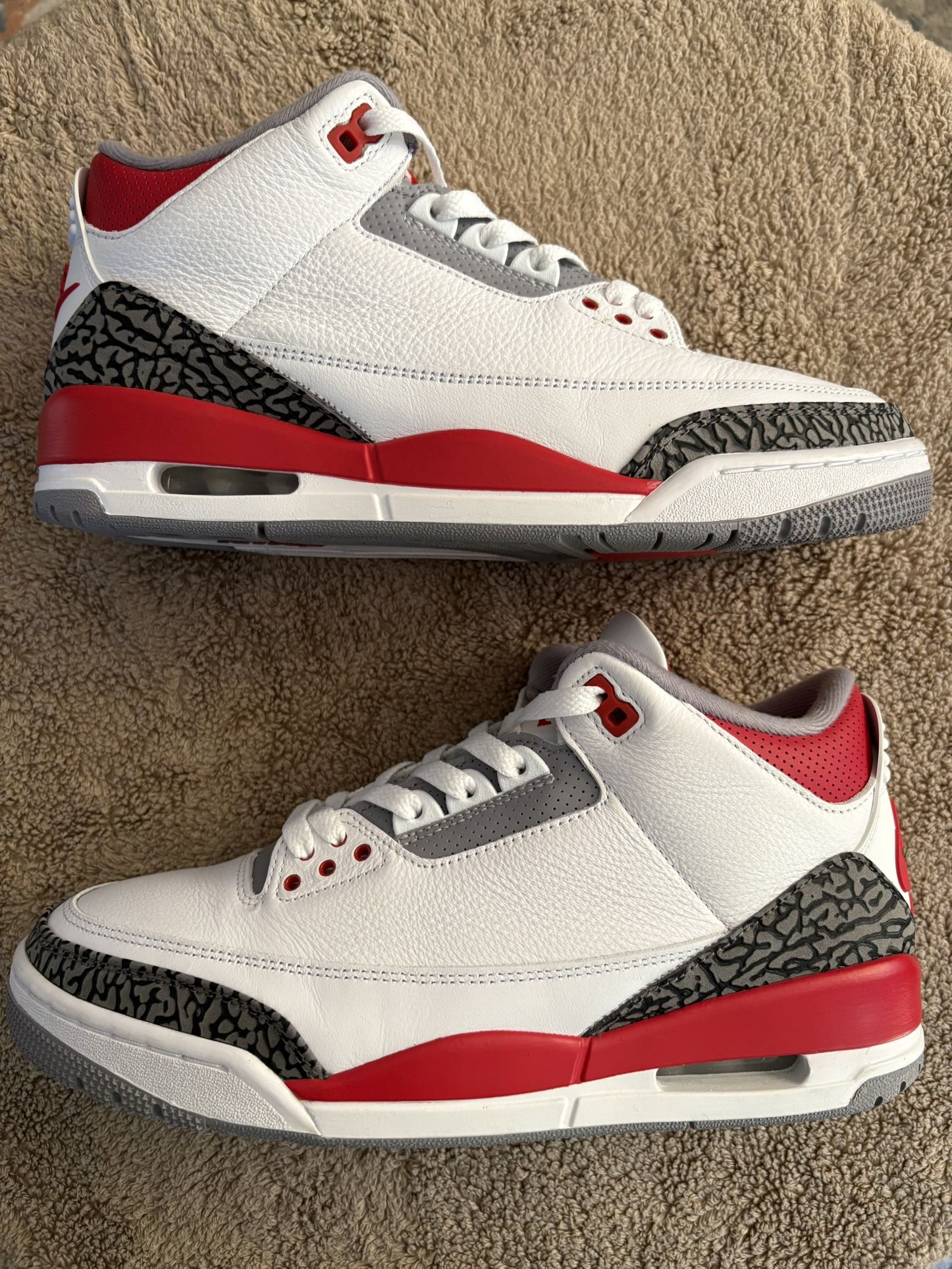 2022 Jordan 3 Retro Fire Red Size 10