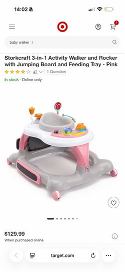 THE BEST baby activity center 3 in 1 walker and rocker with jumping board , feeding tray, variety of sensory toys and different music options brand St