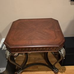 Lovely Pair of End Tables - Wood and Metal