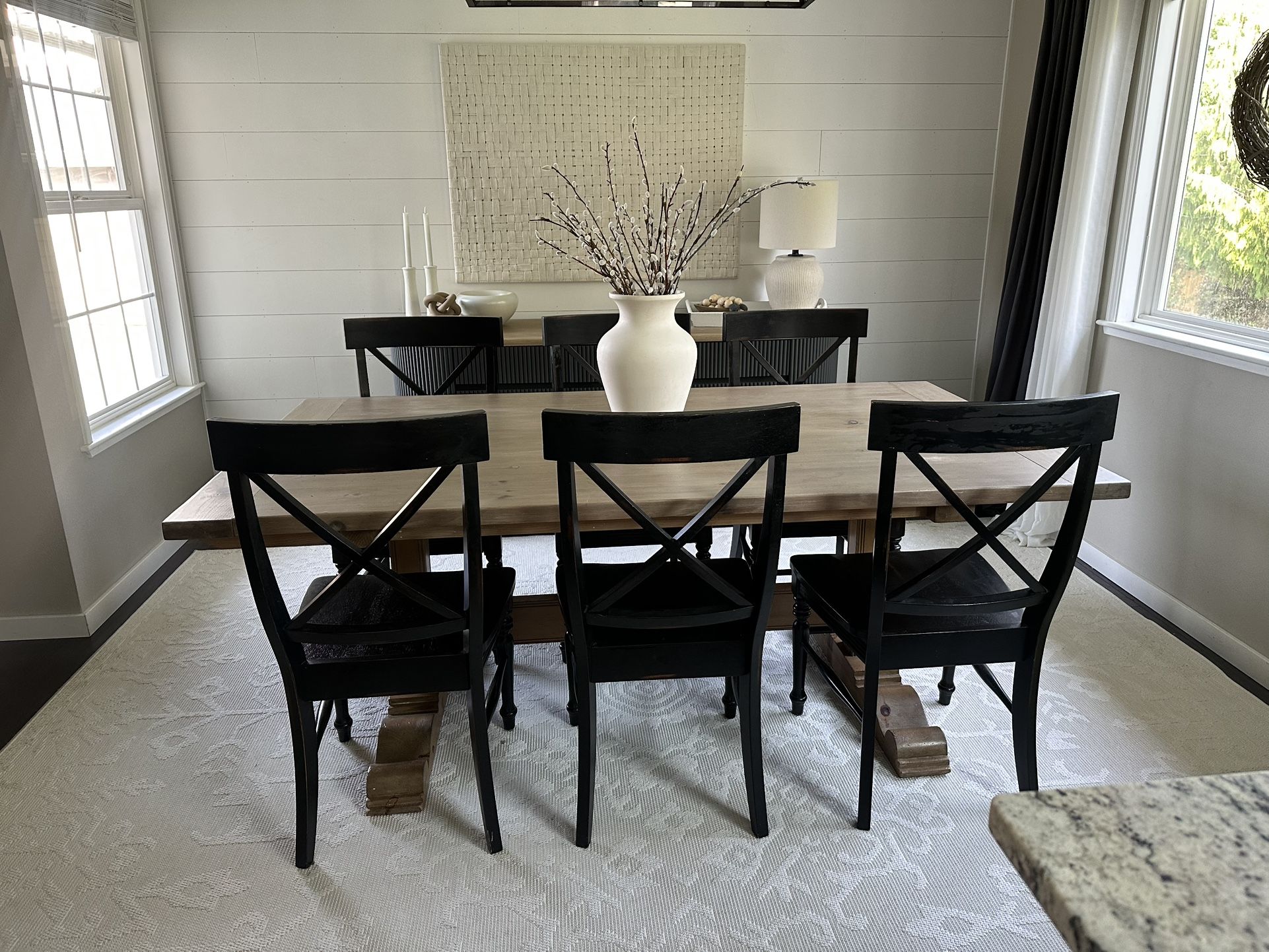 (6) Black Dining Chairs